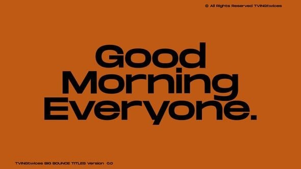 Download Bounce Text Animation AE – Videohive