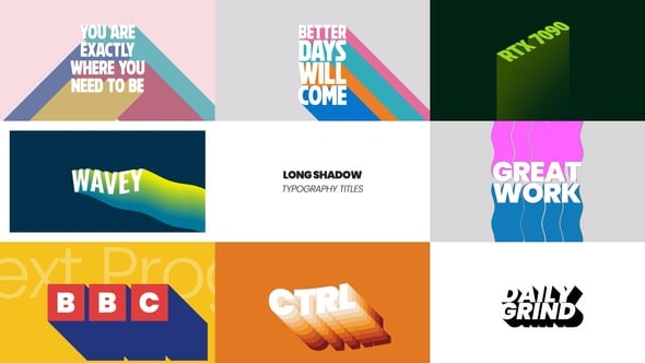 Download Long Shadow Titles – Videohive