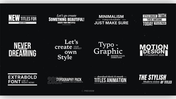 Download Unique Text Titles | After Effects – Videohive