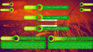 Colorful Lower Thirds Pack