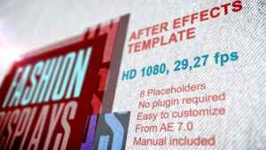 Fashion Displays with Text Presentation