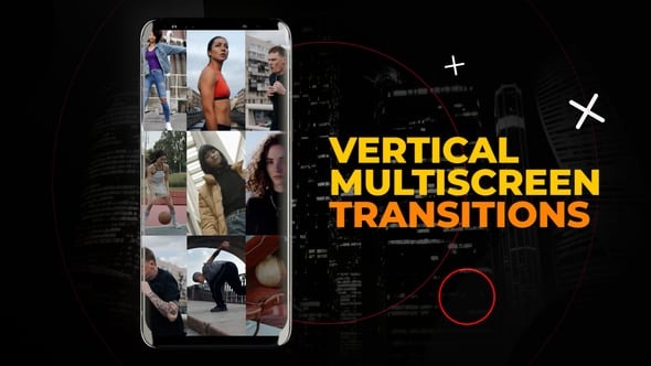 Download Vertical Multiscreen Transitions | After Effects – Videohive