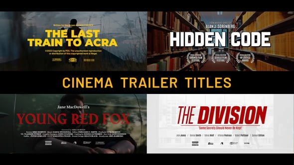 Download Cinema Trailer Titles | After Effects – Videohive