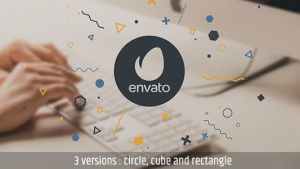 Logo Reveal with Geometric Particles V2