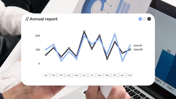 Download Line Graph Chart Infographics – Videohive