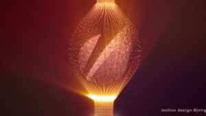 Shiny Logo With Elegant Fine Particles